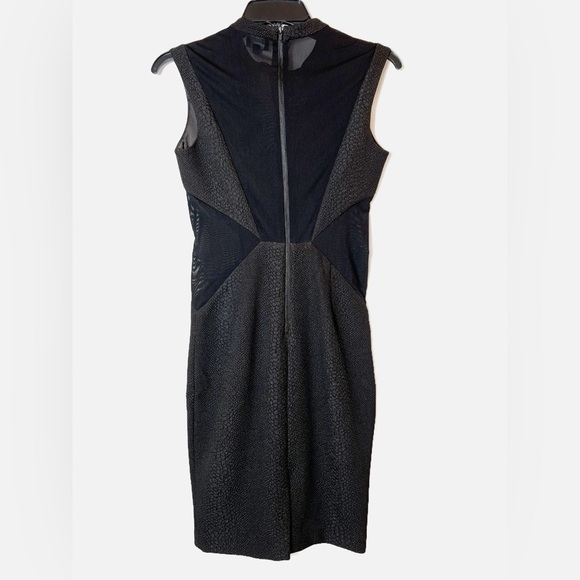 Bardot Croc Panel Dress Black - Picture 5 of 6